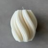 natural soy candle decorative swirl φυτικό κερί διακοσμητικό σόγια