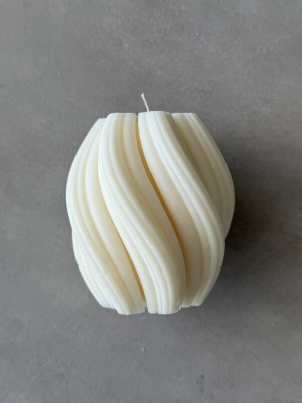 natural soy candle decorative swirl φυτικό κερί διακοσμητικό σόγια