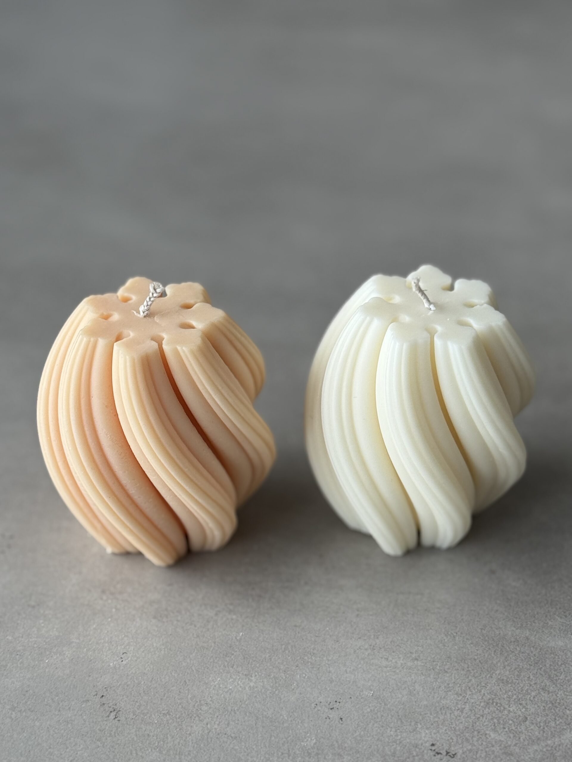 natural soy candle decorative swirl φυτικό κερί διακοσμητικό σόγια