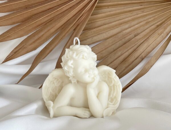 decorative natural soy candle Angel φυτικά κεριά διακοσμητικά άγγελος