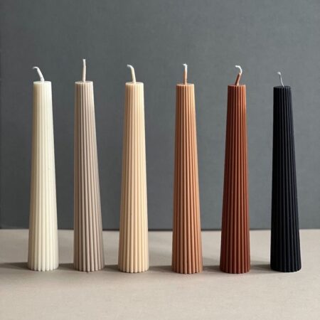 natural soy candle Columns φυτικό κερί διακοσμητικά κολώνες