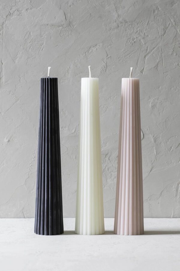 natural soy candle Columns φυτικό κερί διακοσμητικά κολώνες