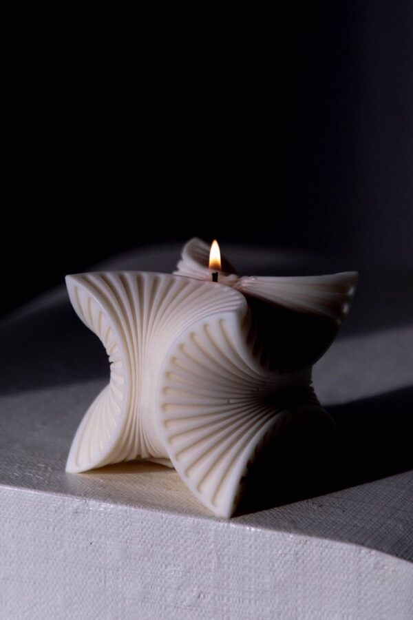 natural soy candle decorative Cubicle cube φυτικό κερί σόγια διακοσμητικό κύβος