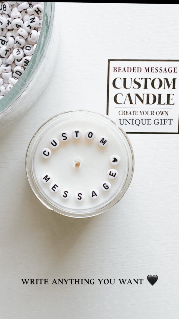 natural soy candle Custom message jar φυτικό κερί σόγια διακοσμητικό μήνυμα