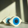 natural soy candle decorative evil eye φυτικό κερί σόγια διακοσμητικό μάτι