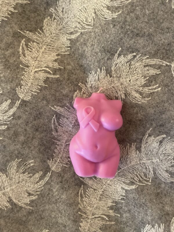natural soy candle female body breast cancer φυτικό κερί διακοσμητικά γυναικείο σώμα καρκίνος στήθος