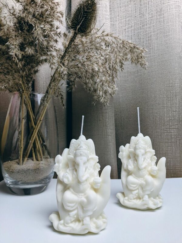 natural soy decorative candle decorative ganesha φυτικό κερί διακοσμητικό σόγια