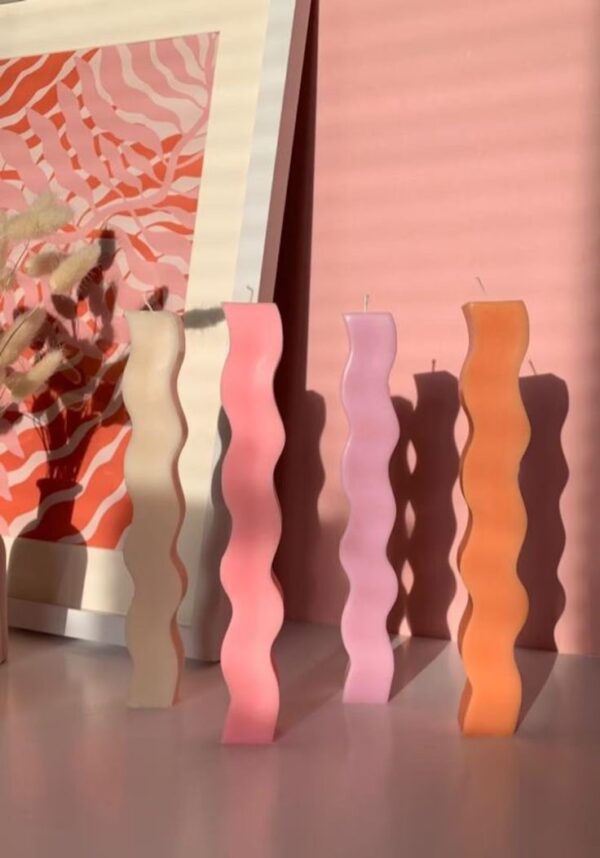 natural soy candle Columns φυτικό κερί διακοσμητικά