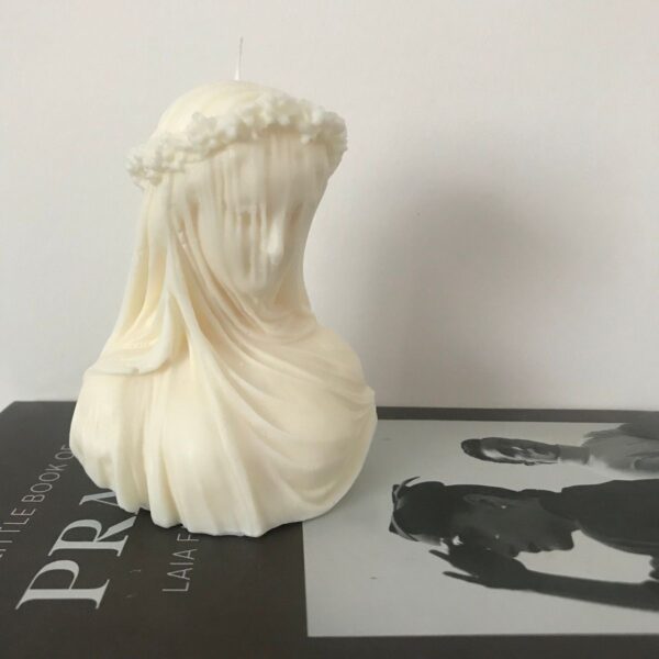 natural soy decorative candle female apollonia φυτικό κερί διακοσμητικά Απολλώνια