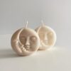 natural soy decorative candle moon sun decorative φυτικό κερί διακοσμητικά φεγγάρι ήλιος