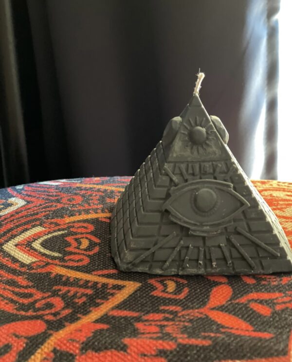 natural soy decorative candle Mystique pyramid third eye φυτικό κερί σόγια μυστήριο πυραμίδα τρίτο μάτι
