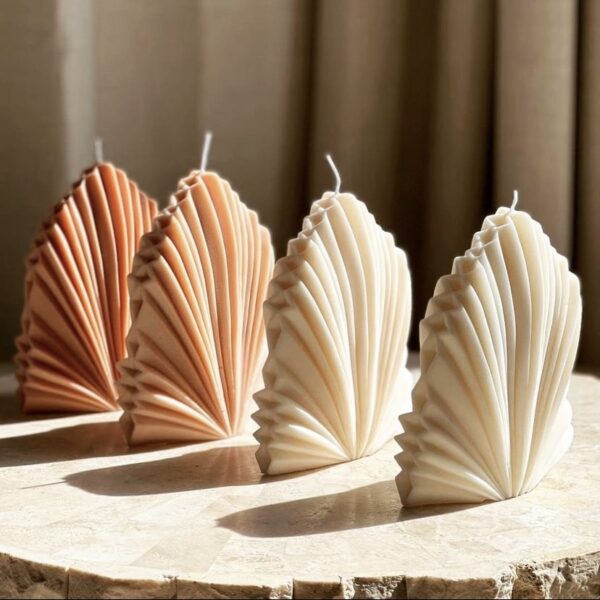 natural soy decorative candle flower Palm φυτικό κερί σόγια λουλούδι πεόνια