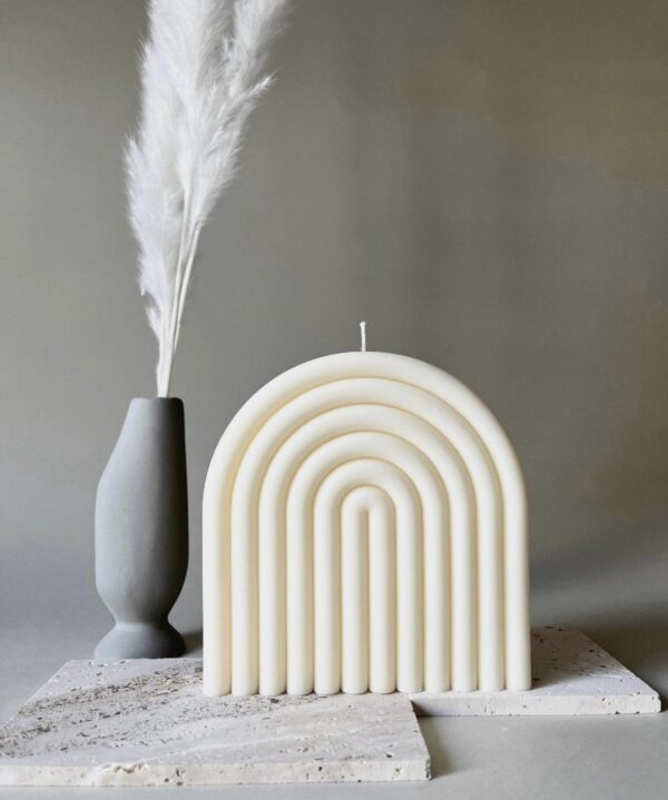 natural soy candle rainbow ουράνιο τόξο φυτικό κερί