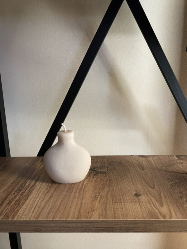natural decorative soy candle Vase cycladic culture φυτικό κερί σόγια βάζο κυκλαδικός πολιτισμός