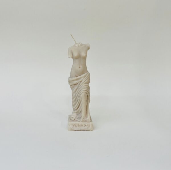 natural decorative soy candle Venus ancient greece φυτικό κερί σόγια αφροδίτη αρχαία ελλάδα