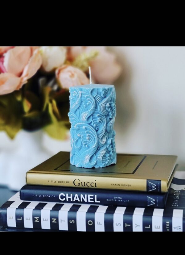 natural decorative soy candle Wave φυτικό κερί σόγια