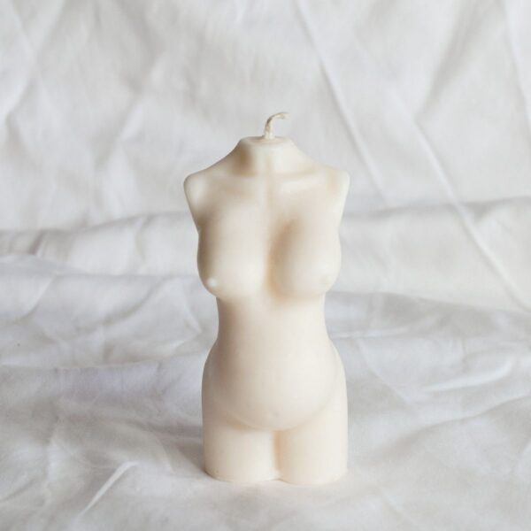 natural soy candle pregnant pregnancy female body φυτικό κερί διακοσμητικά γυναικείο σώμα έγκυος εγκυμοσύνη