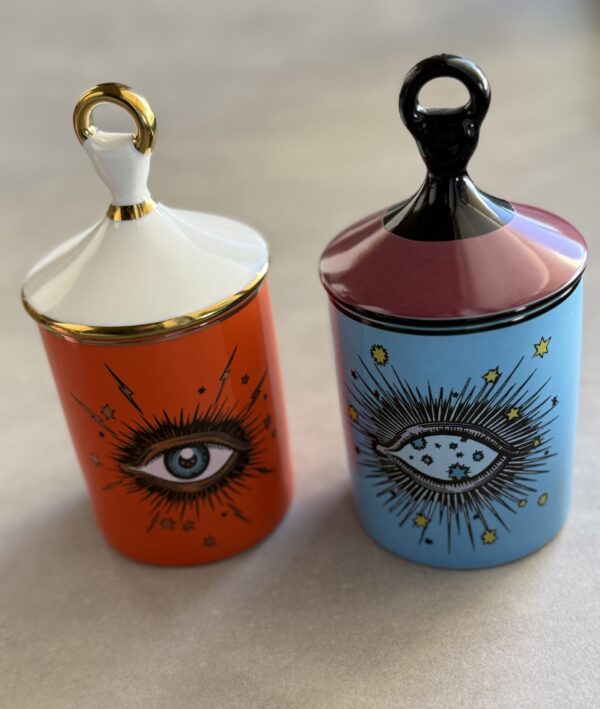 jar ceramic natural soy candle starry eyes διακοσμητικό φυτικό κερί βαζάκι κεραμικό μάτι