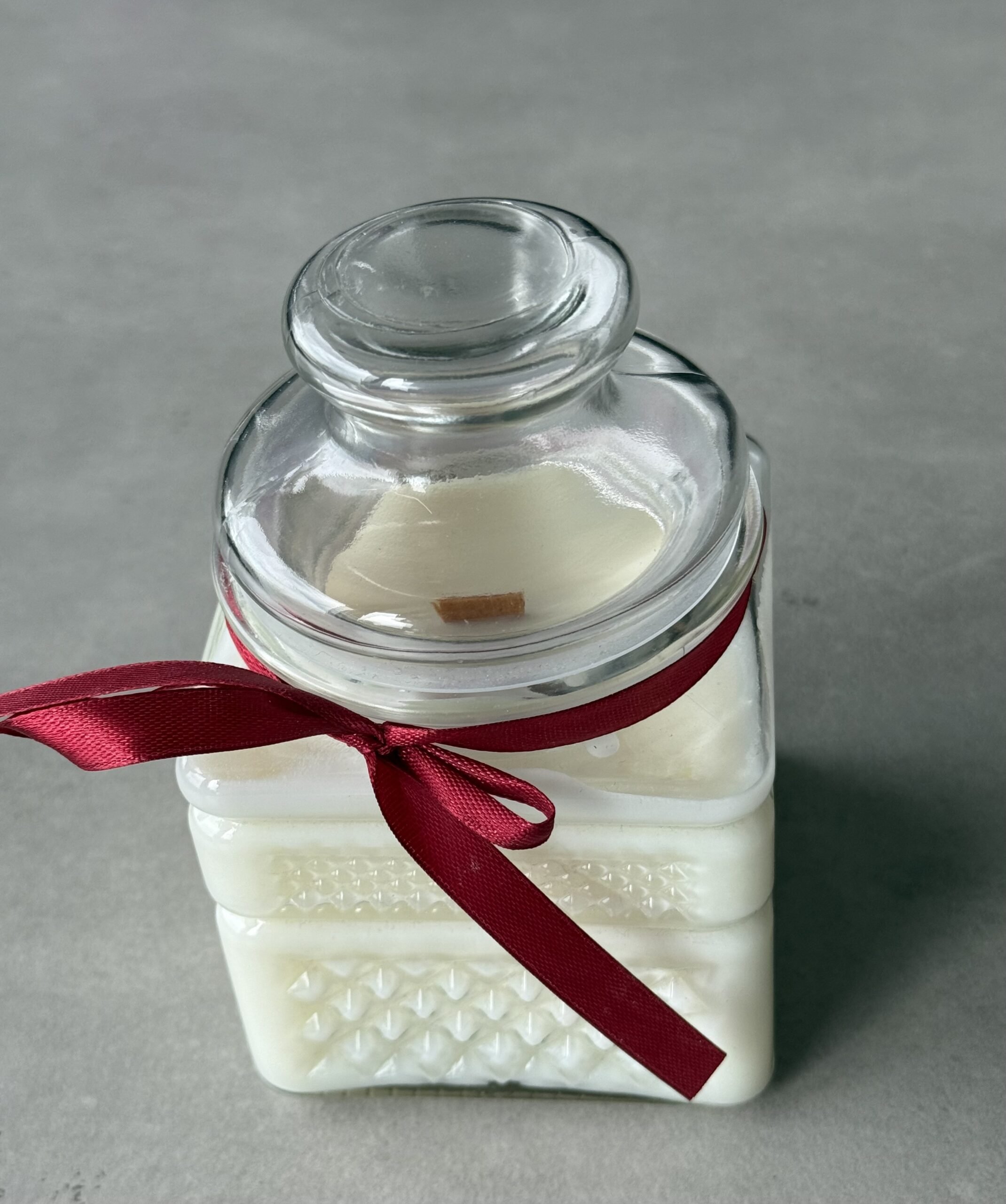 Vintage jar candle βάζο κερί granny's jar soy wax
