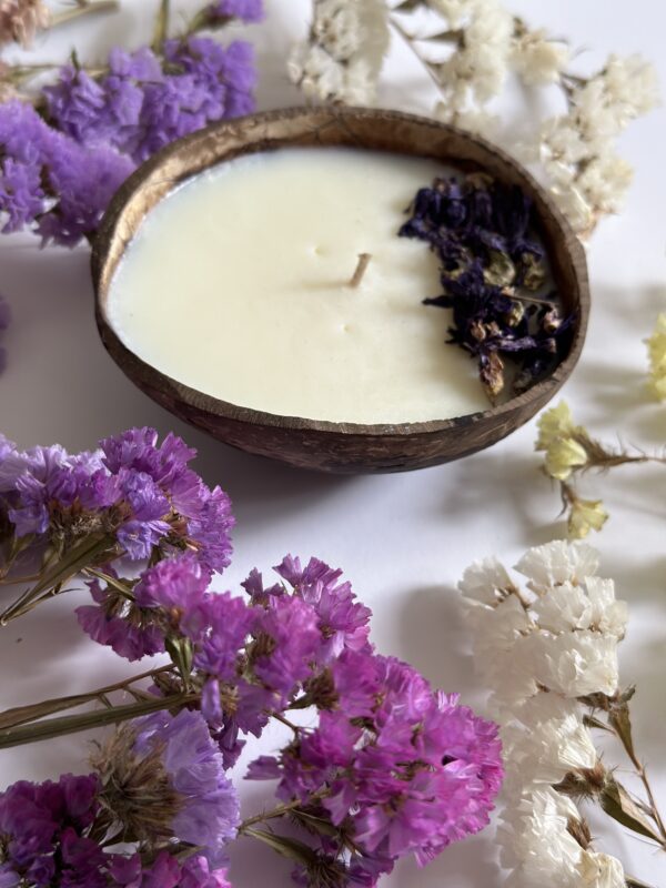 natural soy decorative candle Coconut φυτικό κερί σόγια καρύδα