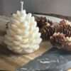 natural soy decorative candle Pine φυτικό κερί σόγια κουκουνάρι
