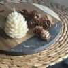 natural soy decorative candle Pine φυτικό κερί σόγια κουκουνάρι