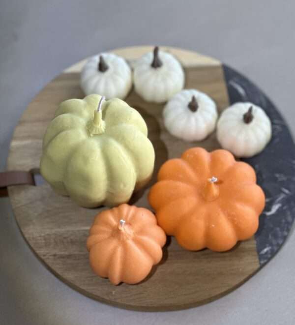 natural soy candle halloween Pumpkin φυτικό κερί διακοσμητικά κολοκύθες