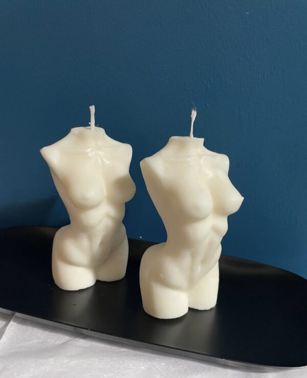 natural soy decorative candle female body φυτικό κερί διακοσμητικά γυναικείο σώμα