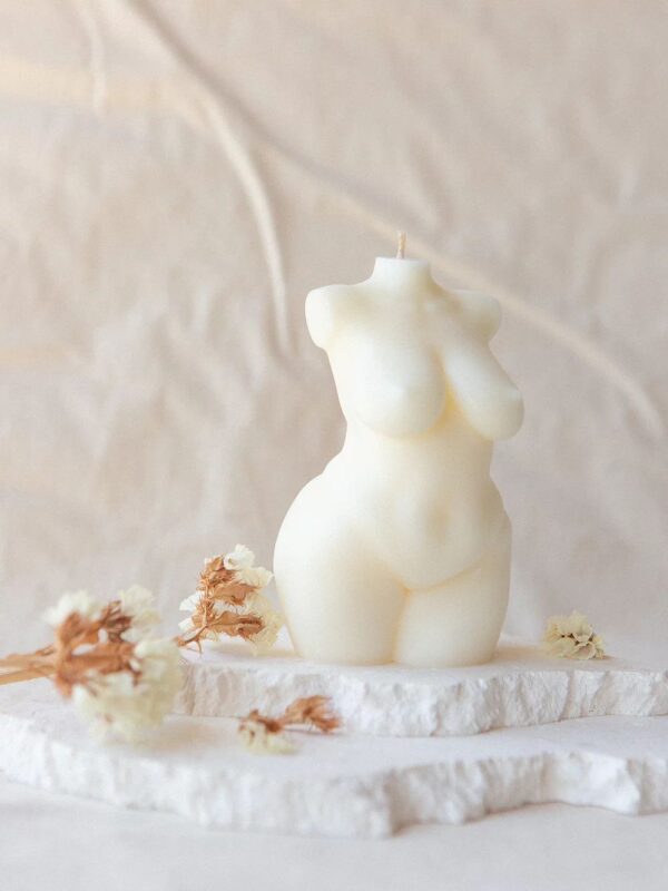 natural soy decorative candle female body curves φυτικό κερί διακοσμητικά γυναικείο σώμα