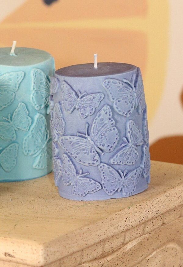 natural soy decorative candle Papillon butterfly φυτικό κερί σόγια πεταλούδα