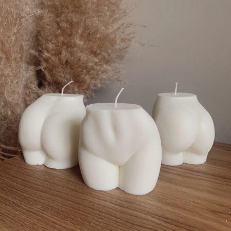 natural soy decorative candle Peachy butt φυτικό κερί σόγια πωπός