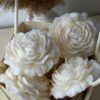 natural soy decorative candle flower Peony φυτικό κερί σόγια λουλούδι πεόνια