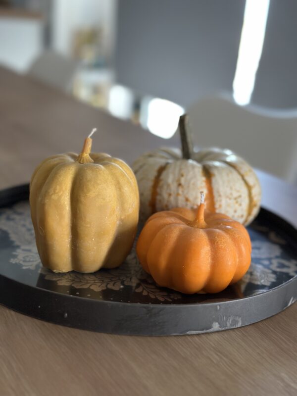 natural soy candle halloween Pumpkin φυτικό κερί διακοσμητικά κολοκύθες