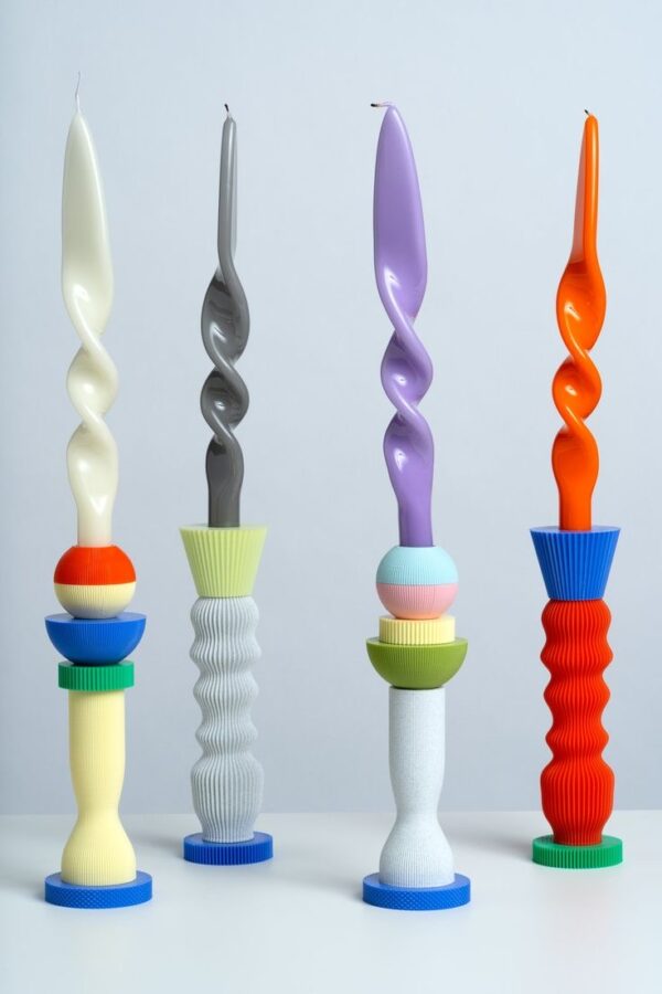 decorative natural soy decorative candle Spiral φυτικά κεριά διακοσμητικά