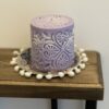 decorative natural soy decorative candle Vintage cube φυτικά κεριά διακοσμητικά