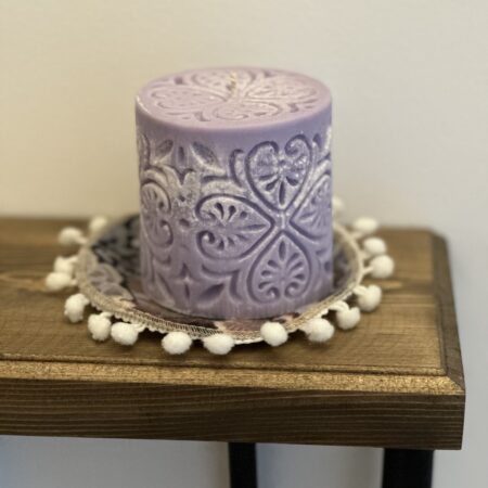 decorative natural soy decorative candle Vintage cube φυτικά κεριά διακοσμητικά
