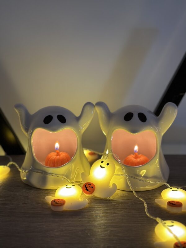 natural soy candle halloween casper φυτικό κερί διακοσμητικά