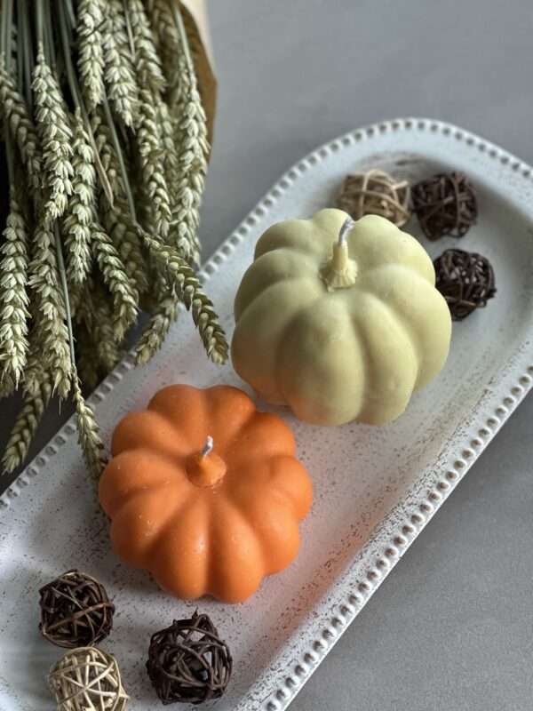 natural soy candle halloween Pumpkin φυτικό κερί διακοσμητικά κολοκύθες