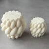 natural soy decorative candle fluffy swirl φυτικό κερί διακοσμητικό σόγια