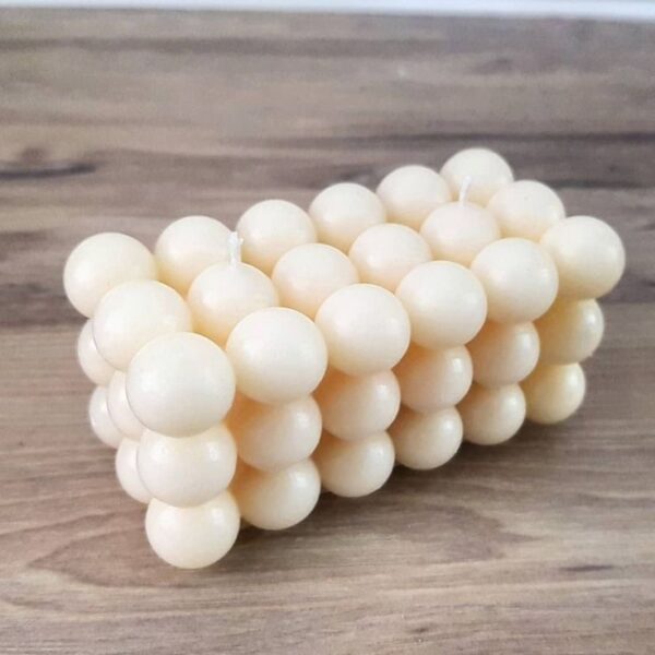 natural soy decorative candle bubble φυτικό κερί διακοσμητικό σόγια
