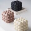 natural soy decorative candle decorative cube φυτικό κερί διακοσμητικό σόγια