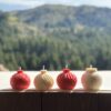 natural soy candle Christmas ornament jingle balls φυτικό κερί σόγια χριστούγεννα