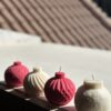 natural soy candle Christmas ornament jingle balls φυτικό κερί σόγια χριστούγεννα