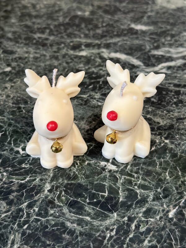 natural soy candle Christmas rudolf φυτικό κερί σόγια χριστούγεννα