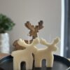 natural soy candle Christmas deer φυτικό κερί σόγια χριστούγεννα