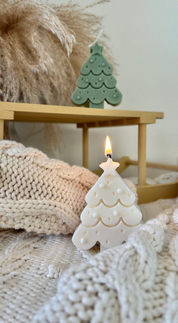 natural soy candle Christmas tree φυτικό κερί σόγια χριστούγεννα