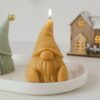 natural soy decorative candle Christmas santa little helper φυτικό κερί σόγια χριστούγεννα