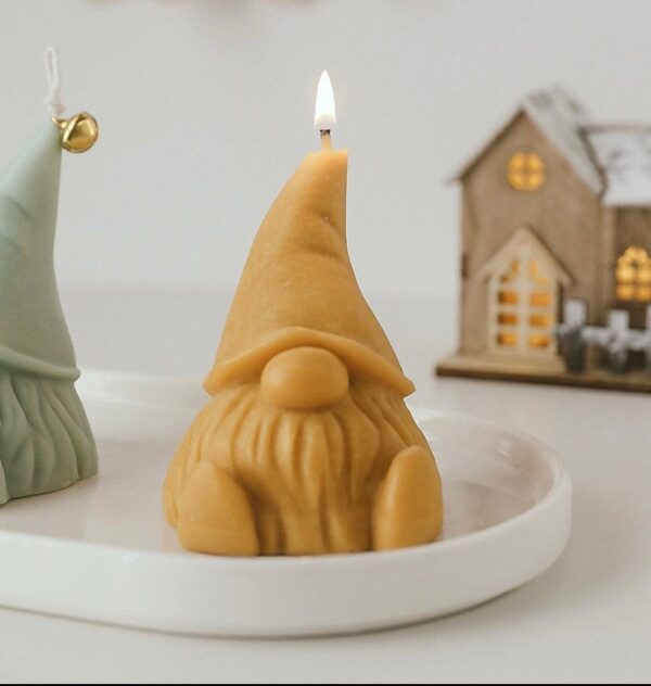 natural soy decorative candle Christmas santa little helper φυτικό κερί σόγια χριστούγεννα