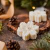 natural soy candle Christmas snowflake φυτικό κερί σόγια χριστούγεννα χιονονιφάδα