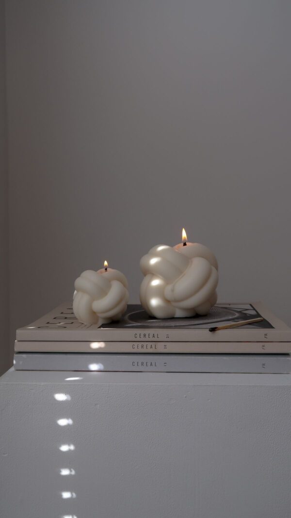natural soy decorative candle decorative Knot φυτικό κερί διακοσμητικό σόγια